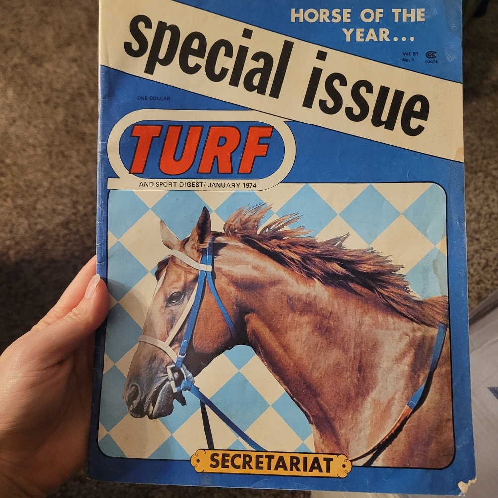 Turf Digest - January 1974 Special Issue w/ Secretariat Horse of the Year Cover